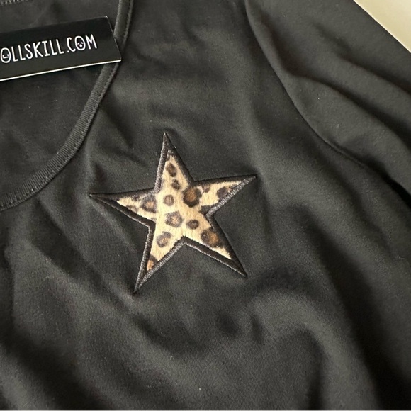 NWT Dolls Kill Current Mood Cropped Long Sleeve Cardigan 2X - Picture 3 of 6